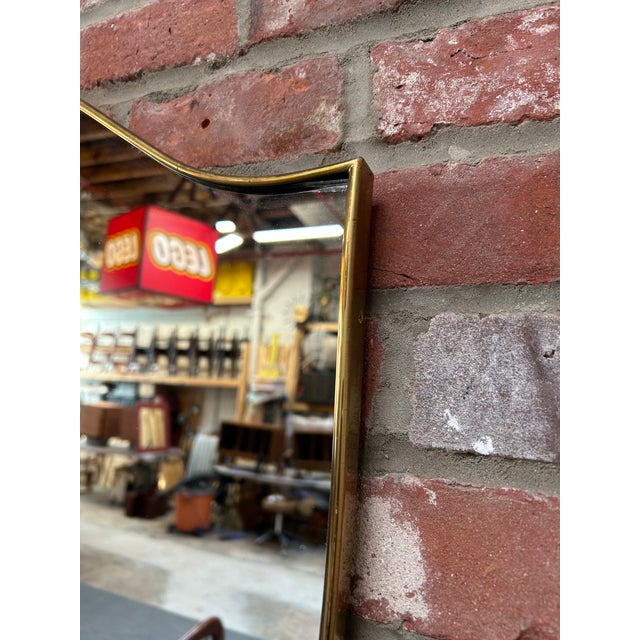 Italian Modernist Ramati Shield Mirror by Vetreria Bonardi For Sale - Image 13 of 15