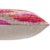 Hand-Knotted Silk Velvet Ikat Lumbar Pillow - 16x24 Fuchsia & Saffron For Sale In San Francisco - Image 6 of 7