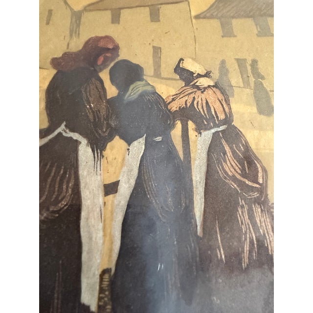 “Waiting for the Boat” Signed & Numbered Limited Edition Nautical Artwork | Possible Etching | R. L. Howey For Sale - Image 4 of 9