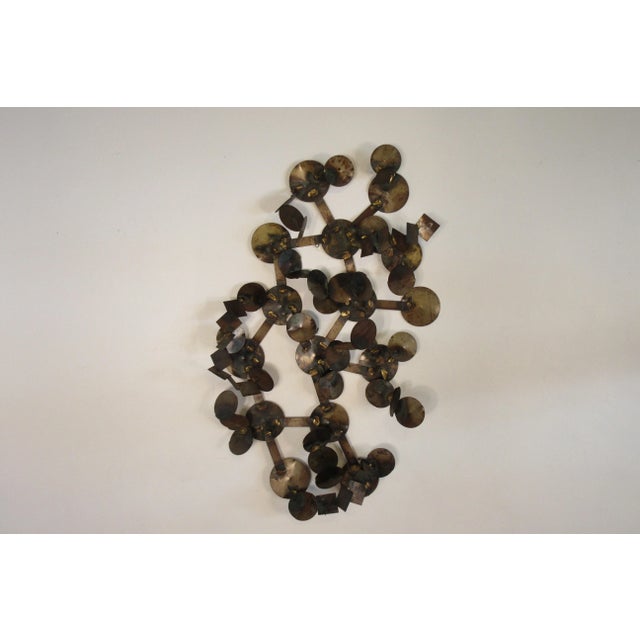 1970s Metal Circular Wall Sculpture For Sale - Image 4 of 12