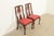 Henkel Harris Henkel Harris Queen Anne Solid Mahogany Side Chairs or Dining Chairs, Pair For Sale - Image 4 of 13