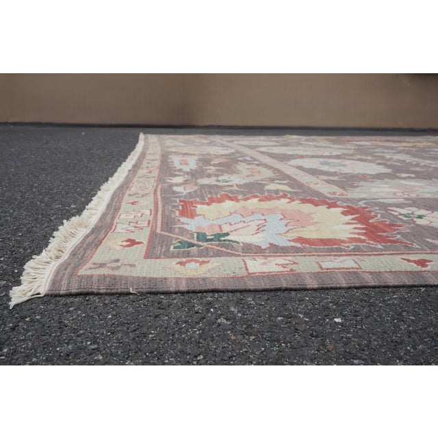 Brown Palatial Approx. 12x18 Geometric Pattern Rug For Sale - Image 8 of 12