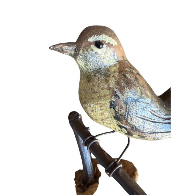 1930s Austrian Folk Art Carved Wood Bird #72, 1930s For Sale - Image 5 of 5