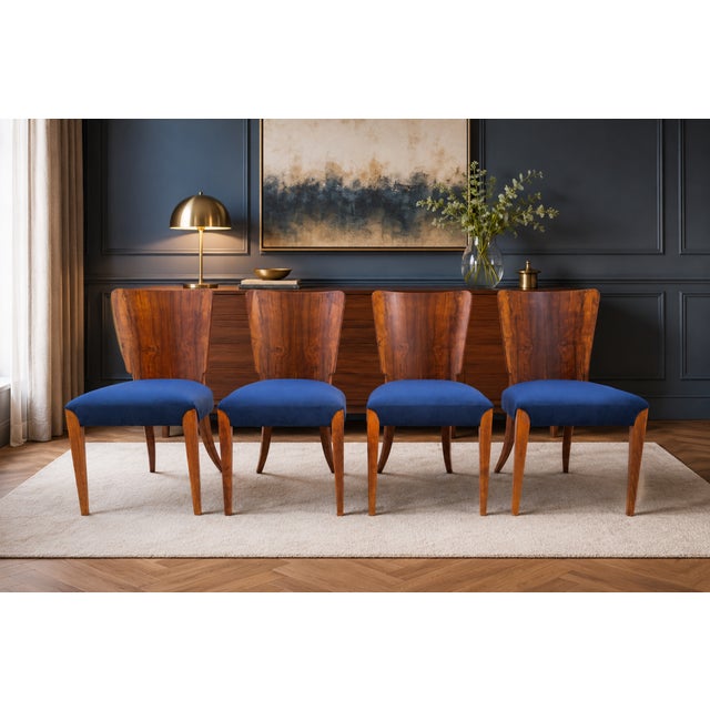 Chairs attributed to J. Halabala, Czechoslovakia, 1930s, Set of 4 For Sale - Image 14 of 14