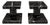 Minimalist Black Nero Marquina Marble Column, Set of 2 For Sale