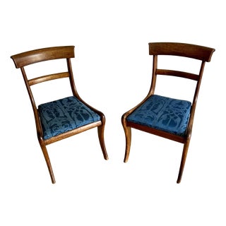 Antique Regency Mahogany Chairs, 1820, Set of 2 For Sale