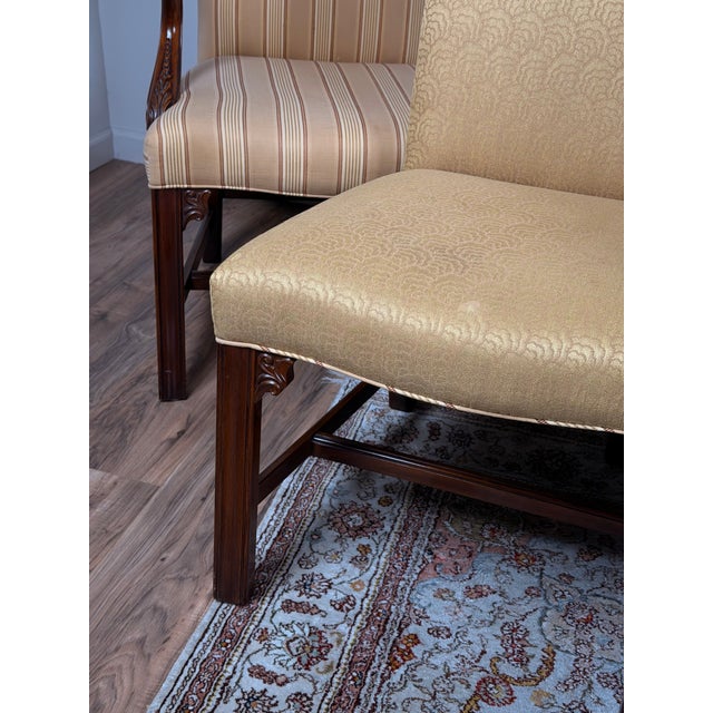 2000 - 2009 Set of 8 Henkel Harris Mahogany Chippendale Dining Chairs For Sale - Image 5 of 15