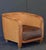 Caned Club Chair or Armchair of Teak With Brown Leather Seat For Sale - Image 4 of 11