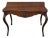 19th Century French Gabriel Legs Rosewood Inside Black Leather Game Table/Console Table. For Sale