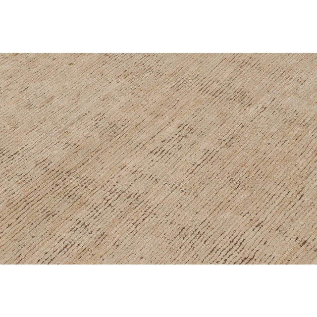 Contemporary Rug & Kilim’s Contemporary Textural Rug in Pink and Beige-Brown Tones For Sale - Image 3 of 7