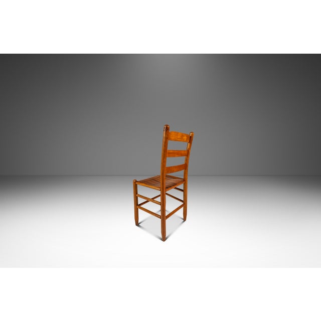 Mid-Century Modern Mid-Century Modern Patinaed Armchair in Solid Oak in the Manner of Arthur Umanoff, Usa, C. 1960s For Sale - Image 3 of 18