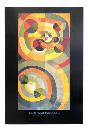 Robert Delaunay Vintage 1990's " Le Grand Panneau " Lithograph Print Modernist Poster