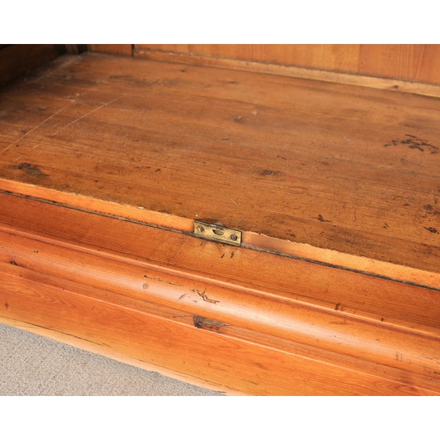 Brown French Provincial Pine Library Bibliotheque Bookcase 10 Ft For Sale - Image 8 of 18