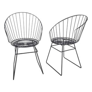 Wire Chair by Cees Braakman for Pastoe, 1950s, Set of 2 For Sale