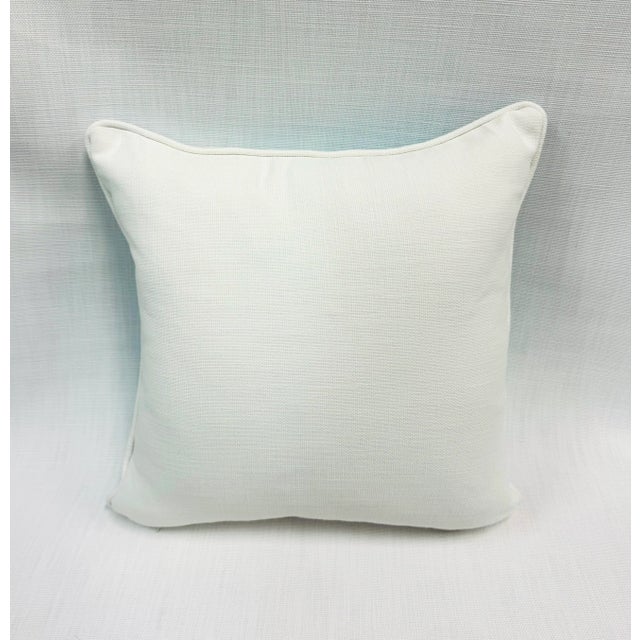 18” x 18” pillow cover in Lilly Pulitzer’s Dahlia in breezy Skye Blue. Linen/cotton. White back and piping. Zipper...