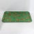 This stunning vintage hand-painted Chinoiserie tole tray features a vibrant emerald green lacquer finish adorned with an...