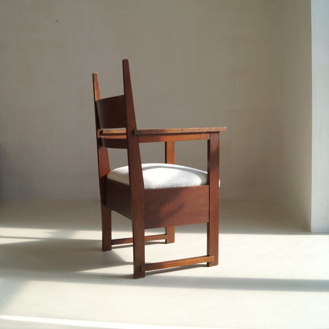 Wood Dutch Art Deco Armchair by Piet De Vries, 1934 For Sale - Image 7 of 11