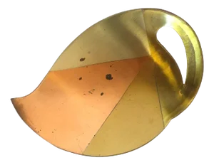 Mixed Metals Jewelry Dish from Mexico