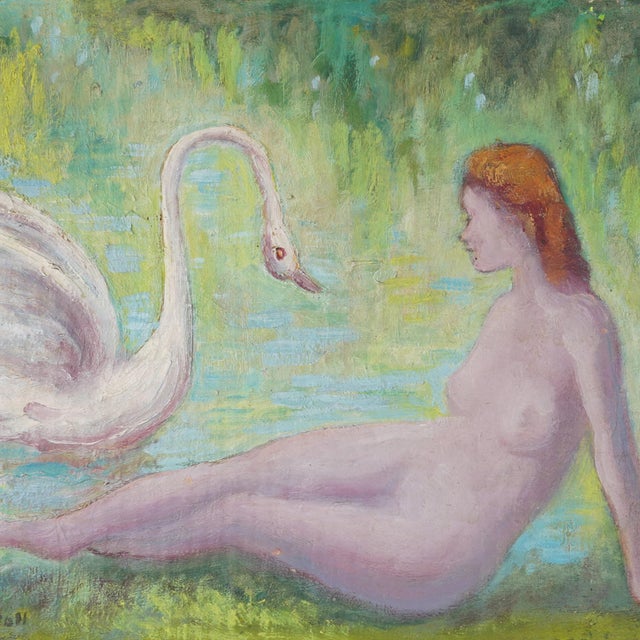 1962 Otto Rothenburgh Modernist Nude Nature Original Oil Painting For Sale In New York - Image 6 of 14