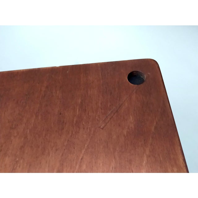 Vintage Square Walnut Coffee Table Model T8 attributed to Vico Magistretti for Azucena, Italy, 1954 For Sale - Image 13 of 18