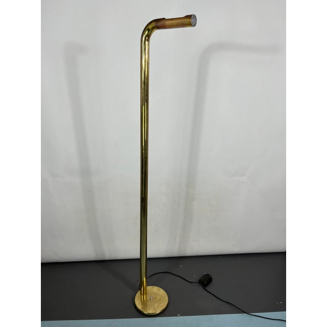 Brass Tube Floor Lamp, Italy, 1970s For Sale - Image 10 of 12