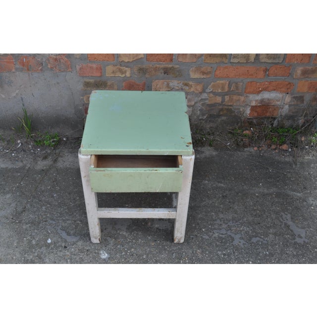 White Set of Painted Stools, 1940s For Sale - Image 8 of 9