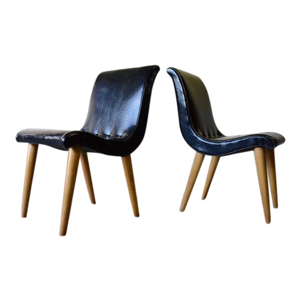 Mid Century Modern Scoop Chairs by Russell Wright for Conant Ball