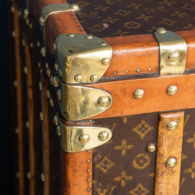 Wardrobe Trunk in Monogram Canvas from Louis Vuitton, France, 1920s For Sale - Image 12 of 18