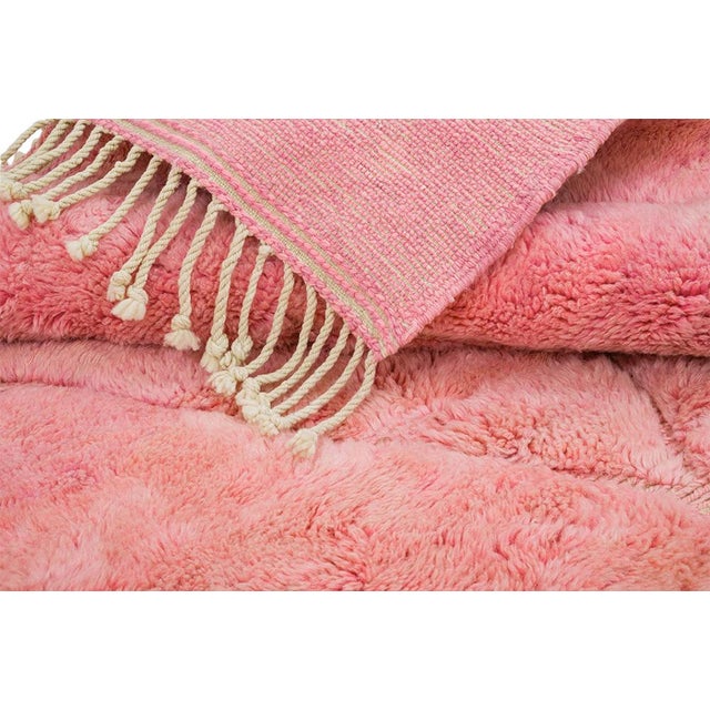 Blush Oversize Hand-Knotted Moroccan Wool Rug | 15'1" X 10'3" | One of a Kind For Sale - Image 8 of 10