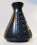 Mid-Century Modern Vintage Danish Black Geometric Pottery Vase from Langeland, 1970s For Sale - Image 3 of 6