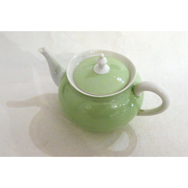 Small Antique Porcelain Teapot by Jean Pouyat, Limoges, France, 1890s For Sale - Image 4 of 13