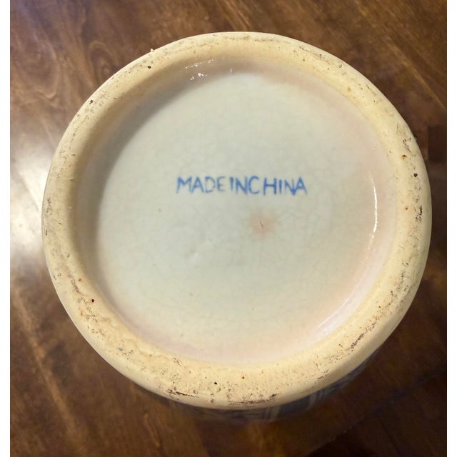 Oriental Chinoiserie Vase For Sale - Image 4 of 11