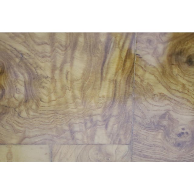 Wood Paul Evans Signed Burl Patchwork Cocktail Table, 48" Square For Sale - Image 7 of 8