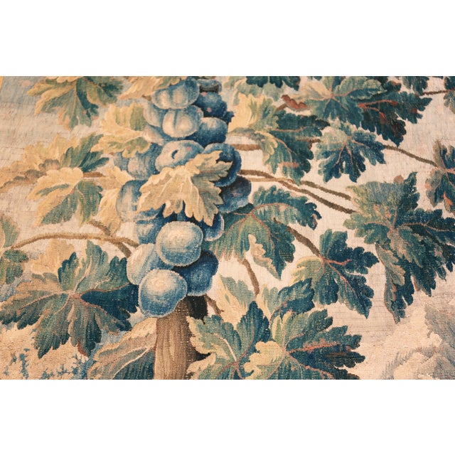 18th Century Nazmiyal Collection 18th Century French Aubusson Tapestry 5 Ft 8 in X 7 Ft 7 In For Sale - Image 5 of 11