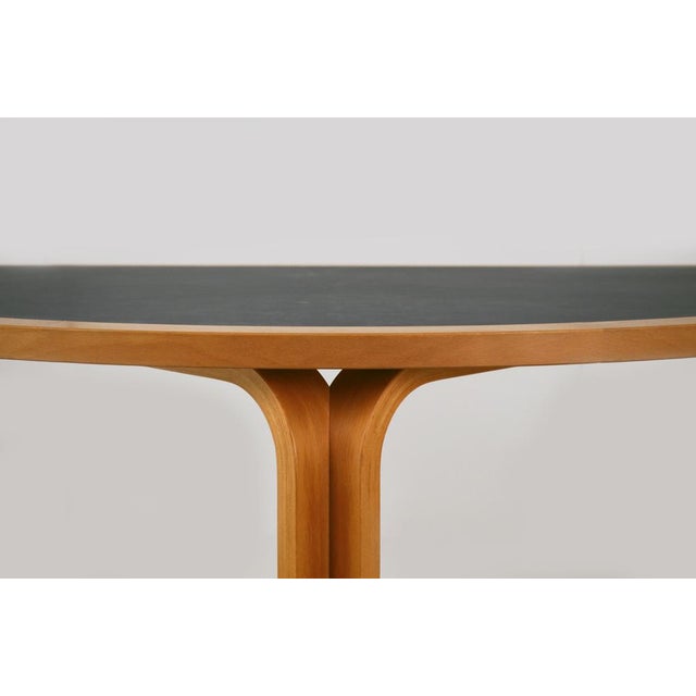 Blue Semicircular Table by Thygesen & Sørensen for Magnus Olesen For Sale - Image 8 of 18