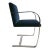 Brno Flat-Bar Chair Upholstered in Navy Velvet, Steel Frame For Sale