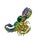 Bochic "Orient" Green Diopside, Sapphire & Peridot Ring Set 18K Gold&Silver For Sale - Image 4 of 18