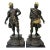 French Spelter Warrior Statues ( Bookends ) For Sale