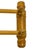 Vintage French Provincial Faux Bamboo Carved Wood Double Towel Rack For Sale - Image 4 of 17