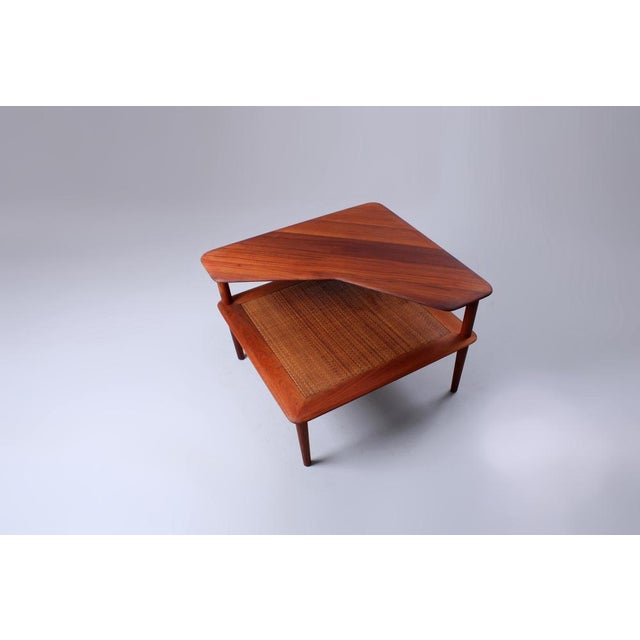 1950s Teak Minerva Coffee Table in Rattan by Peter Hvidt & Orla Mølgaard-Nielsen for France and Son, 1950s For Sale - Image 5 of 18