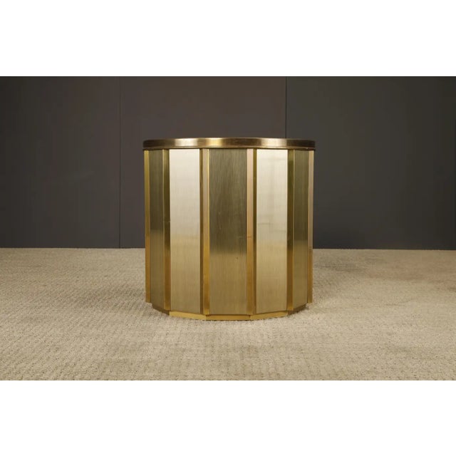 Brass 1970s Mastercraft Sculptural Brass Dining / Game / Center Table Base For Sale - Image 8 of 16