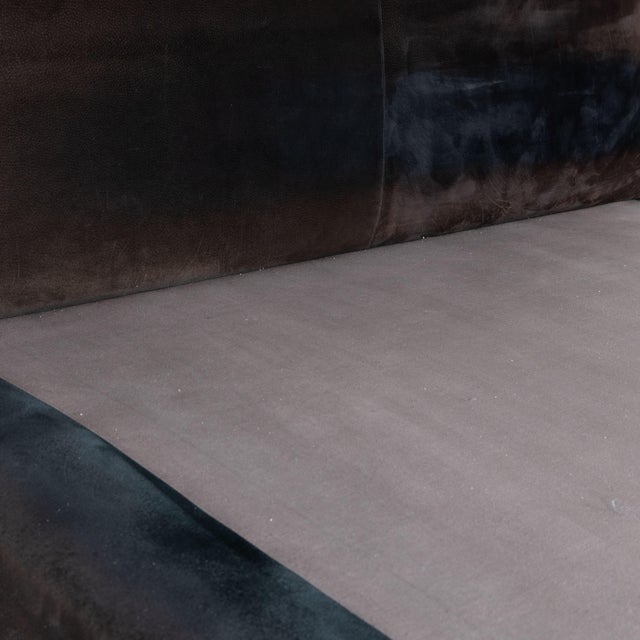 Bed in Inox and Suede, 1970 For Sale - Image 11 of 15