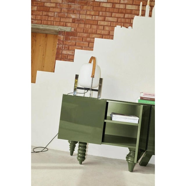 Wood 3M Multileg Sideboard Lacquered in Green by Jaime Hayon for BD Barcelona For Sale - Image 7 of 16