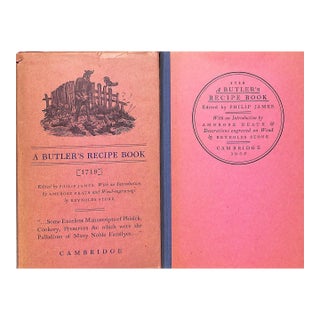 "A Butler's Recipe Book [1719]" 1935 James, Philip [Edited By] For Sale