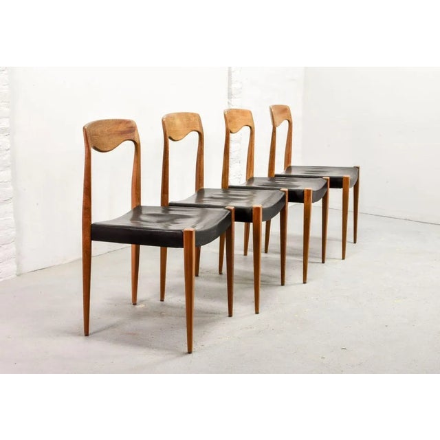 Wood Model 71 Dining Chairs by Niels Otto Møller, 1950s, Set of 4 For Sale - Image 7 of 18