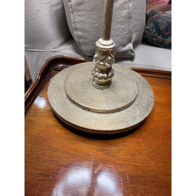 Azalea Silver Leaf Buffet Table Lamp For Sale - Image 4 of 6