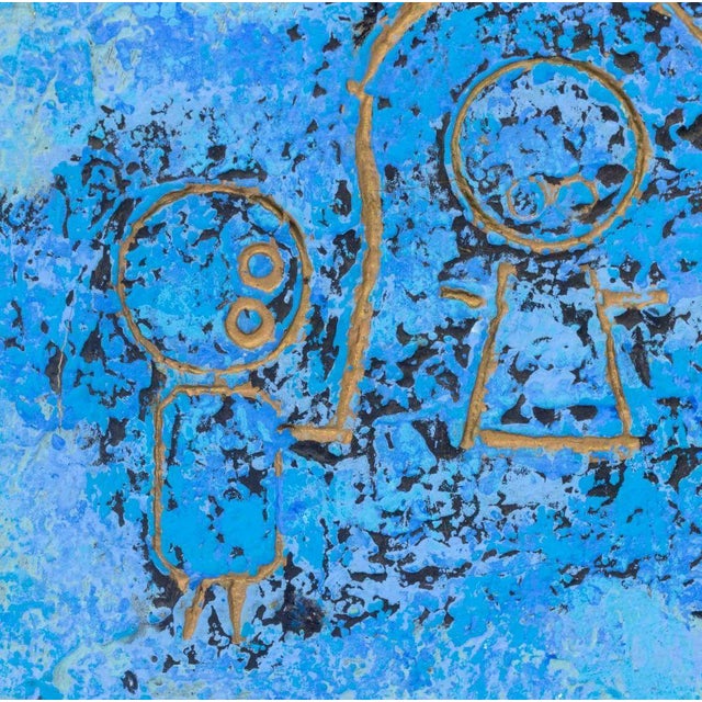 Al Robi Figural Abstraction Mixed Media on Canvas For Sale - Image 4 of 8