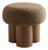 Modern Boucle Ottoman With Solid Wood Legs - Brand New For Sale