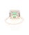 1.54 Carat Emerald Diamond 18 Karat White Gold Engagement Ring, size 7 For Sale - Image 4 of 5