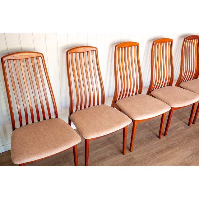 Vintage Danish Teak Dining Chairs by Preben Schou Andersen, 1970s, Set of 6 For Sale - Image 12 of 18